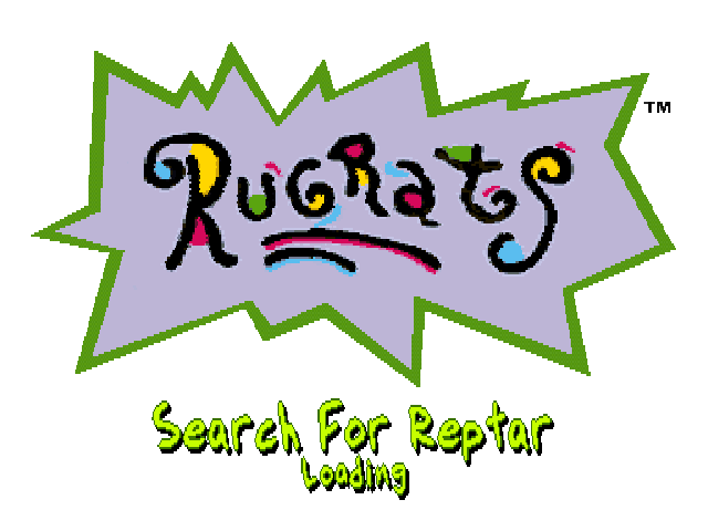 Rugrats Search for Reptar title screen for Playstation